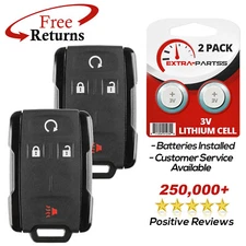 2 Remote Keyless Entry Fob Replacement Blade For Chevrolet 4b RS (M3N-32337200)