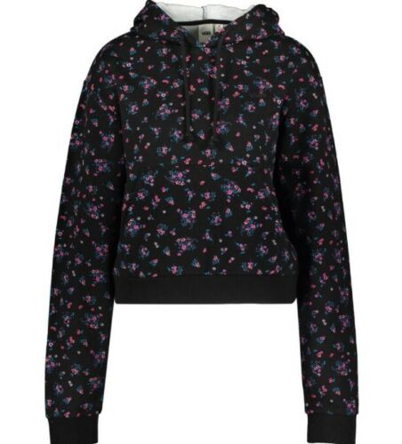 Vans Women's Beauty Black Floral  Hoodie** Size SMALL ** New with tags - Picture 1 of 12