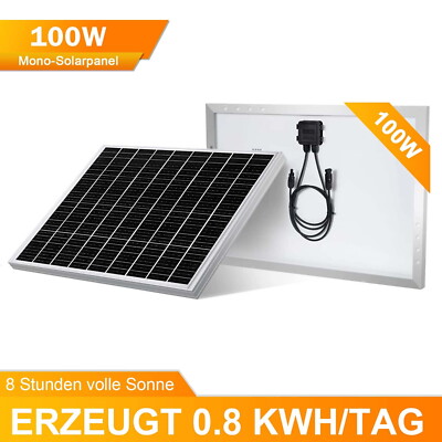 100 Watt 12 Volt Solarmodul Monokristalline Off Grid System für Häuser RV Boot