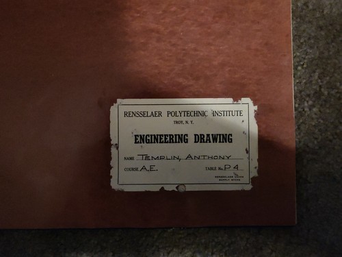Rensselaer Polytechnic Institute 1953 ENGINEERING DRAWING Troy, NY Course A.E. - Picture 2 of 8