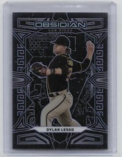 2023 Panini Chronicles #16 Dylan Lesko Obsidian Electric Etch Purple #/25