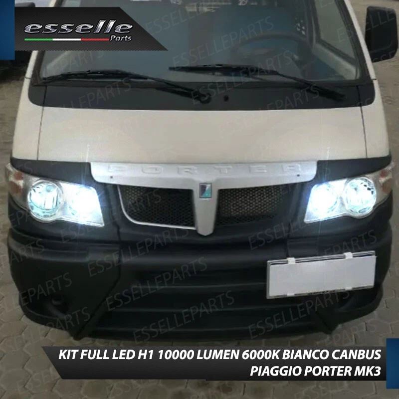 CONVERSIONE FARI LED PIAGGIO PORTER MK3 III CANBUS 6000K BIANCO GHIACCIO - Immagine 3 di 4