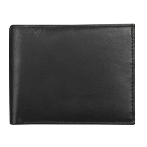 Homme mince RFID BLOCKING Luxury Soft Noir véritable porte-monnaie en cuir 103