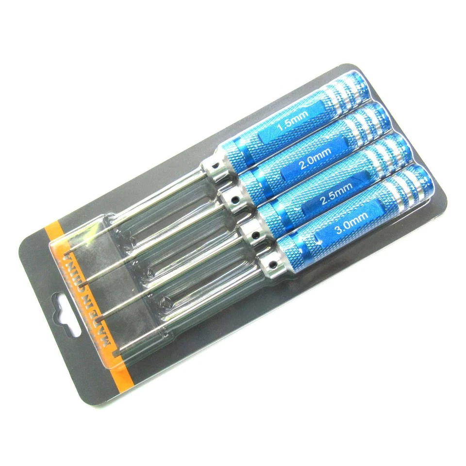 HSP 80107 工具套件钢六角钥匙六边形螺丝刀 1.5 毫米 2.0 毫米 2.5 毫米 3.0 毫米 — 第 4/4 张图片