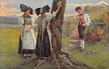 Allemand Noir Forest-National Déguisements ~ Schwarzwalder Leben ~ Fr. Reiss Art