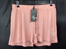 Beck & Hersey Dusky Pink Soft Ribbed Jersey Shorts Size 16 BNWT