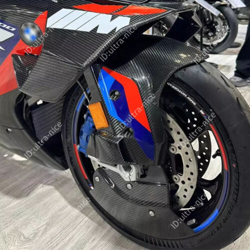 For BMW S1000RR M1000RR 2019-2025 Front Brake Disc Rotor Radiator Carbon Cover - Picture 2 of 10