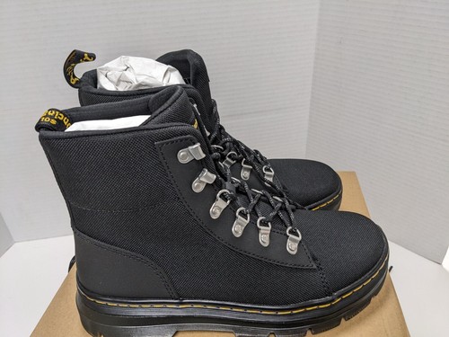 Dr. Martens Combs W Black Boots Women Size 8 COMBAT BOOTS EXTRA TOUGH - Picture 2 of 8