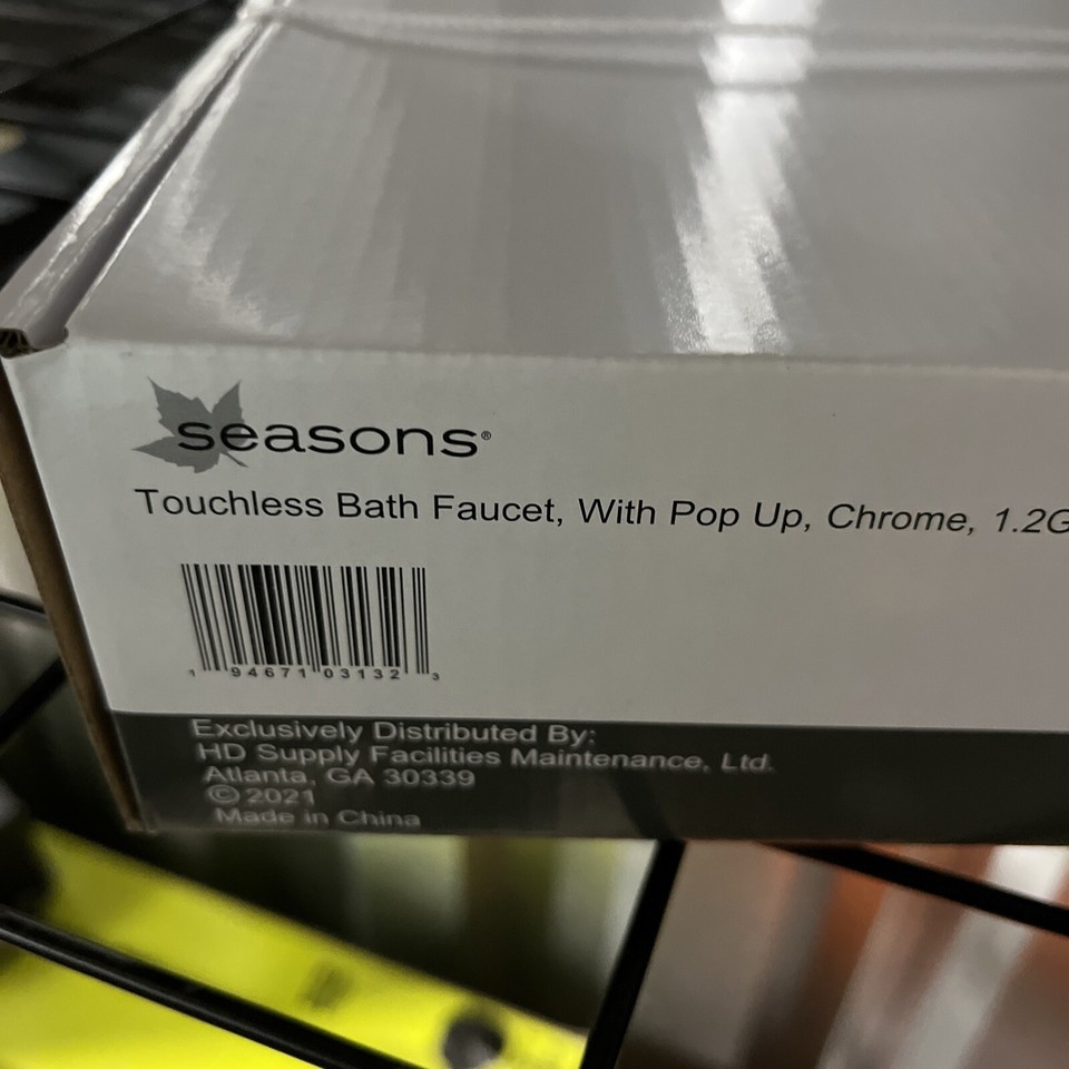 Seasons Touchless Bathroom Sink Faucet with Drain Chrome 158721 eBay