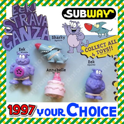 Subway 1997 EEK! STRAVAGANZA Fox Kids EEK The Cat CARTOON Sharky YOUR ...