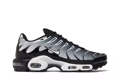 チ*ン様 Nike Air Max Plus Grey Black New Nike Air Max Plus TN - Black Metal Silver Men's Air Cushion