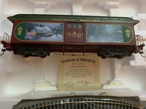 Thomas Kinkade Hawthorne Village Christmas Painter Light Bachmann HO Train Cars! - Picture 14 of 29