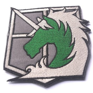 Attack on Titan Military Police Brigade MORALE BADGE USA ARMY