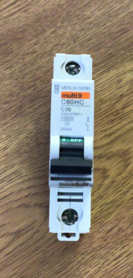 Merlin Gerin Multi9 C60HB C20 20AMP MCB C TYP 20A 10kA 