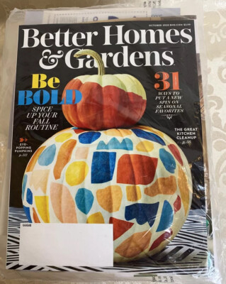 Better Homes and Gardens Magazine October 2020 Fall Issue NEW/SEALED