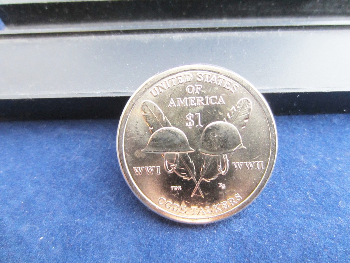 2016-P Native American Dollar Sacagawea Phila CODE TALKER WWI