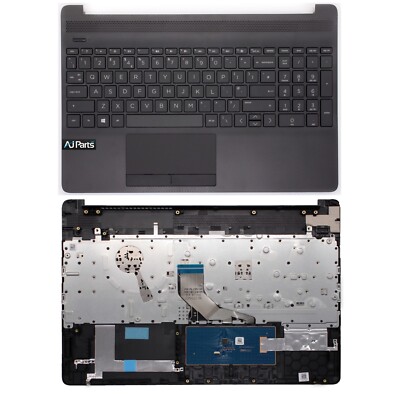 Ersatz für HP 15-DW2006NW schwarz Handauflage Touchpad Abdeckung UK QWERTY Tastatur