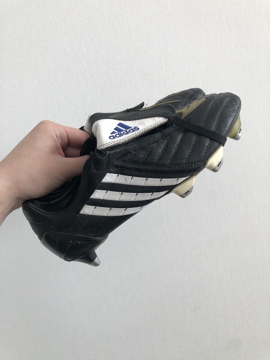 Adidas Predator Powerswerve SG Black Football Cleats Boots US9 1/2