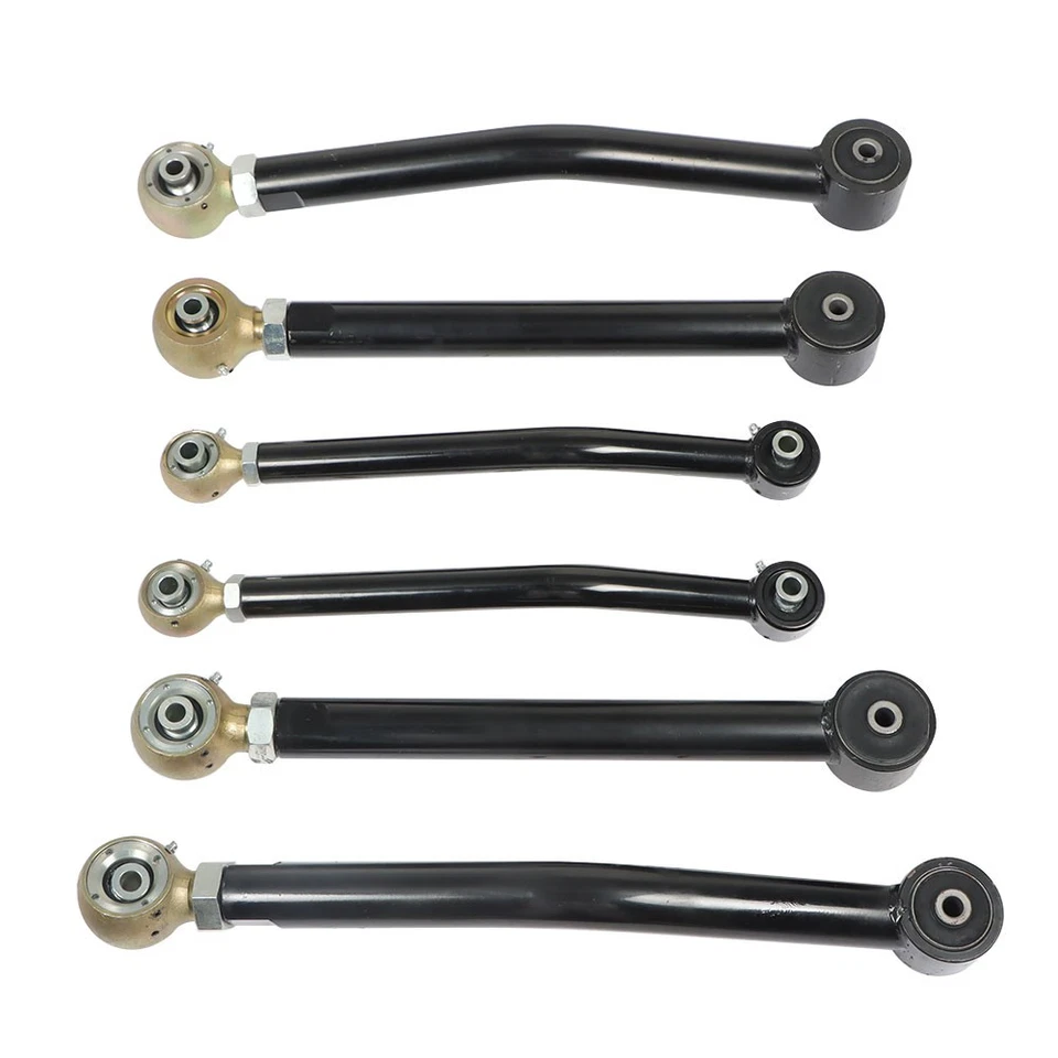 For Jeep Wrangler JK 2007-2018 Adjustable 0-6" Lift Control Arms Kit Alloy Steel Foto 2 de 4