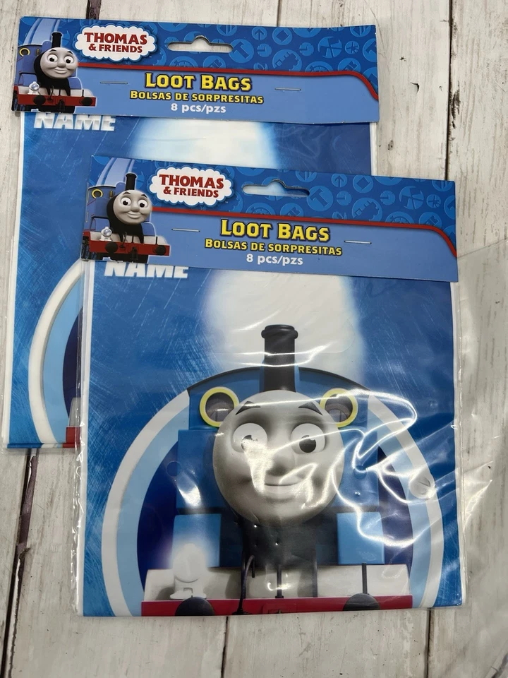 Thomas & Friends Pacote de Festa Convites Favoritos Decoração Chapéus Sacos de Saque Tigelas Velas + - Imagem 2 de 4