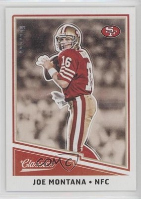 2017 Panini Classics Legends Red Back 93/299 Joe Montana #123 HOF 0m0