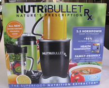 NutriBullet Rx - 10 Piece Blender System  N17-1001 Smoothies, Heats Soups 1 L