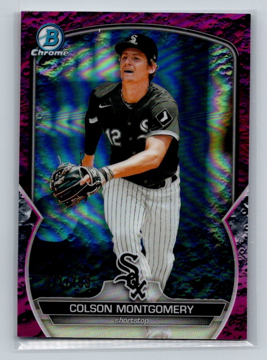 2023 Bowman Chrome Colson Montgomery #BCP-48 Fuchsia Refractor #011/199