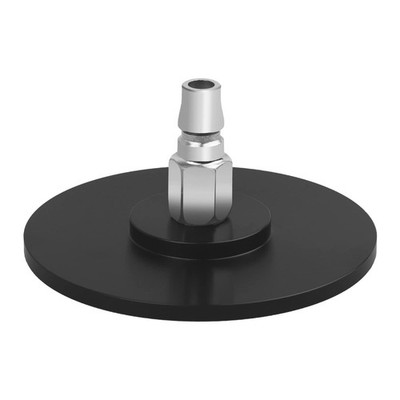 4 Inch Black Suction Cup Adapter, Vac-U-Lock, Stainless Steel, Air Connector