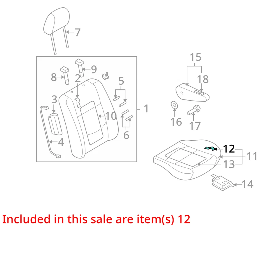 SE ADAPTA A MAZDA 2008-2010 5 MOLDURAS LT ST/CUSHN C31588161A02 - NUEVO OEM Foto 2 de 3