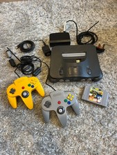 NINTENDO 64 N64 CONSOLE PAL FULL SET UP + 2 CONTROLLERS + GAME