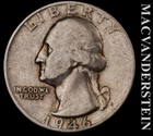 1946 Washington Quarter- Silver Scarce Better Date- No Reserve #L5600