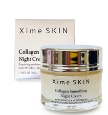 Xime Skin Collagen Smoothing Anti-Aging Night Cream- New Sealed Exp 2026