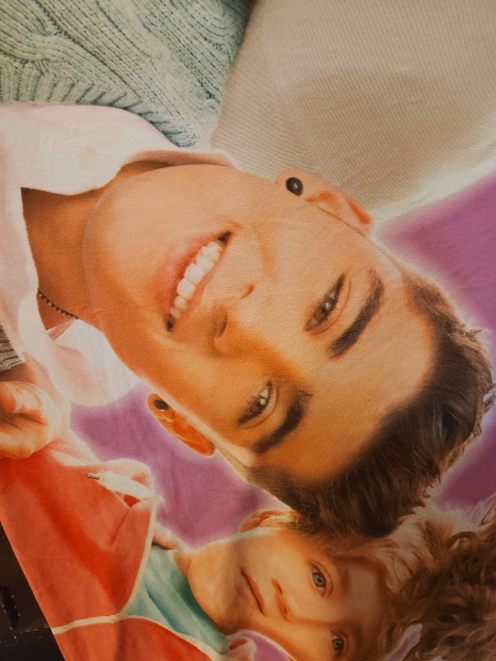 Manta suave One Direction polar 47x58 1D púrpura Liam Payne Harry Styles Foto 2 de 4