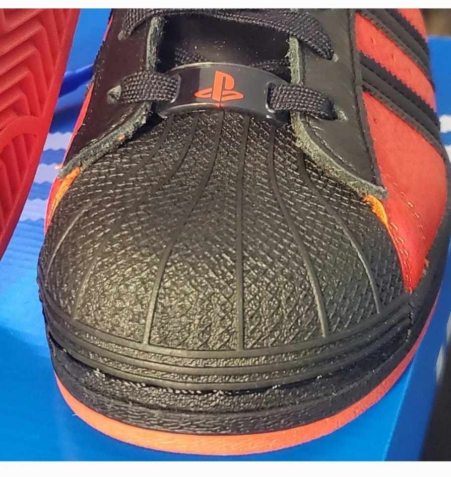 Adidas Marvel X PlayStation Superstar J Spider-Man Miles Morales RED sz6.5y - Image 4 of 4