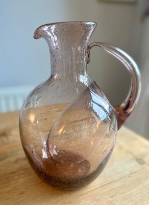 BIOT Glas Rosenquarz kontrollierte Blasenkanne & separate Eisfalle 26,5 cm