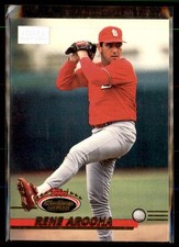1993 Stadium Club 1s Card Rene Arocha Rookie St. Louis Cardinals #712. rookie card picture