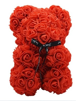 Künstliche Rose Teddybär Geschenk zum Muttertag, Geburtstag, Jubiläumsgeschenk