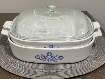 Set Of  Two CorningWare Baking Dishes. 9 1/2 By 10 And  10 By 10 Both 2inch Deep