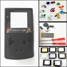 Black Housing Shell Buttons Mod for Nintendo Game Boy Color GBC