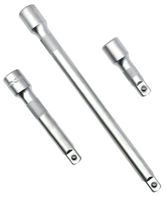 3-tlg Steckschlüssel Verlängerung 1/2'' 75 125 250 mm Stecknuss Nüsse CrV