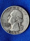 1958-D Washington Quarter Silver 25C Circulated Business Strike Uncertified (160