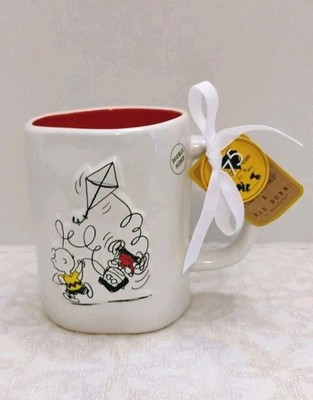 Peanuts Rae Dunn Charlie Brown Kite Coffee Mug ''Everything Seems Fine'' 75th NWT