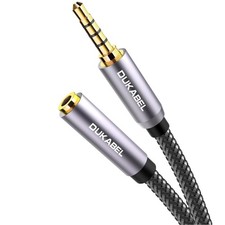 Headphone Extension Cable, 3.5mm TRRS Headphone Extension with Mic Male to Fe...