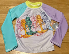 Disney Toy Story 4 Rash Guard Kids 4 Long Sleeve FORKY Swim Shirt UPF 50 NWT