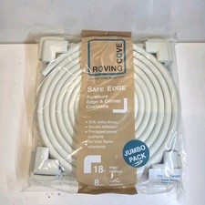 Roving Cove Safe Edge Furniture Jumbo Pack 18ft Edge 8 Corners Oyster White NOS