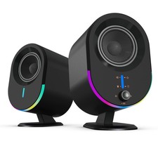 Computer Speakers Bluetooth PC AC Powered Gaming Soundbar with RGB Lighting
