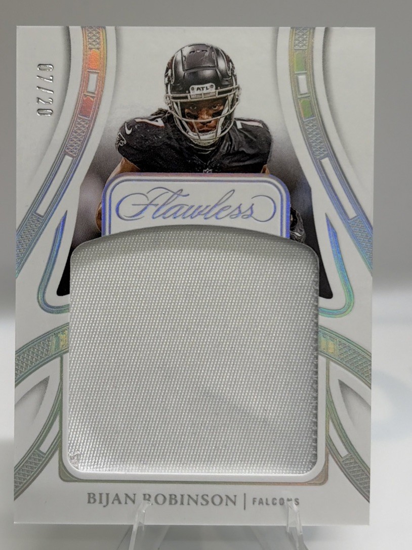2024 FLAWLESS BIJAN ROBINSON Napkin Patch COLOR 7/20 eBay 1/1 Jersey Match 🔥🔥 view 1
