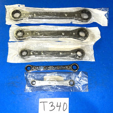 Snap-on Tools 5 Piece Sae. 0 Degree Offset Ratcheting Box End Wrenches 12 Point Snap-on Tools 5 Piece Sae. 0 Degree Offset Ratcheting Box End Wrenches 12 Point