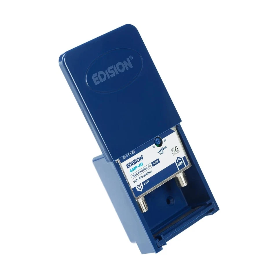 EDISION AMP-10 Mastverstärker UHF 470–694 MHz 10–25 dB 24 V 5G/LTE-Filter - Bild 2 von 4