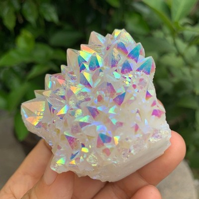195g  Natural Crystal Angel Aura Quartz Cluster XL Crystal Energy Healing